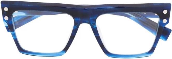 Balmain Eyewear Bril met vierkant montuur Blauw