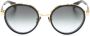 Balmain Eyewear Croissy zonnebril met rond montuur Zwart - Thumbnail 1