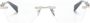 Balmain Eyewear Bril met rechthoekig montuur Blauw - Thumbnail 1