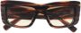 Balmain Eyewear Envie zonnebril met vierkant montuur Bruin - Thumbnail 1