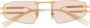Balmain Eyewear Fixe II zonnebril met rechthoekig montuur Goud - Thumbnail 1