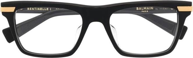 Balmain Eyewear Sentinelle I bril met rechthoekig montuur Zwart