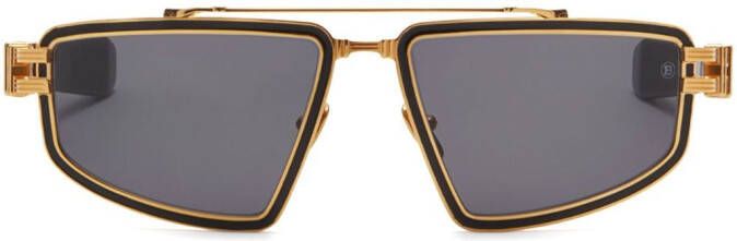 Balmain Eyewear Titan zonnebril met piloten montuur Zwart