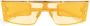 Balmain Eyewear Wonder III zonnebril met rechthoekig montuur Geel - Thumbnail 1