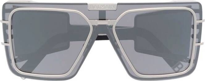 Balmain Eyewear Wonder zonnebril met vierkant montuur Blauw