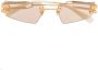 Balmain Eyewear Zonnebril met geometrisch montuur Goud - Thumbnail 1