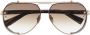 Balmain Eyewear Zonnebril met piloten montuur Bruin - Thumbnail 1