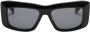 Balmain Eyewear Zonnebril met rechthoekig montuur Zwart - Thumbnail 1