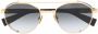 Balmain Eyewear Zonnebril met rond montuur Goud - Thumbnail 1