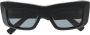 Balmain Eyewear Zonnebril met vierkant montuur Zwart - Thumbnail 1