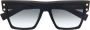 Balmain Eyewear Zonnebril met vierkant montuur Zwart - Thumbnail 1