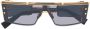 Balmain Eyewear Zonnebril met vierkant montuur Zwart - Thumbnail 1