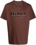 Balmain T-shirt met logo Bruin - Thumbnail 1