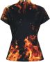 Balmain Fluwelen top Zwart - Thumbnail 1