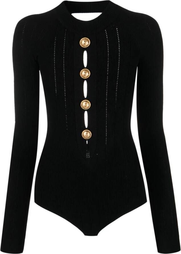Balmain Gebreide body Zwart