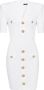 Balmain Gebreide mini-jurk Wit - Thumbnail 1