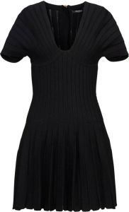 Balmain Geplooide mini-jurk Zwart