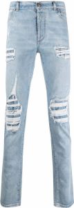Balmain Gerafelde jeans Blauw