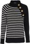 Balmain Gestreepte trui Zwart - Thumbnail 1