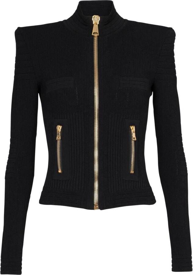 Balmain Getailleerd vest Zwart