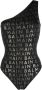 Balmain Asymmetrisch badpak Zwart - Thumbnail 1