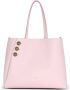 Balmain Roze Leren Shopper Tas met Gouden Knopen Pink Dames - Thumbnail 1