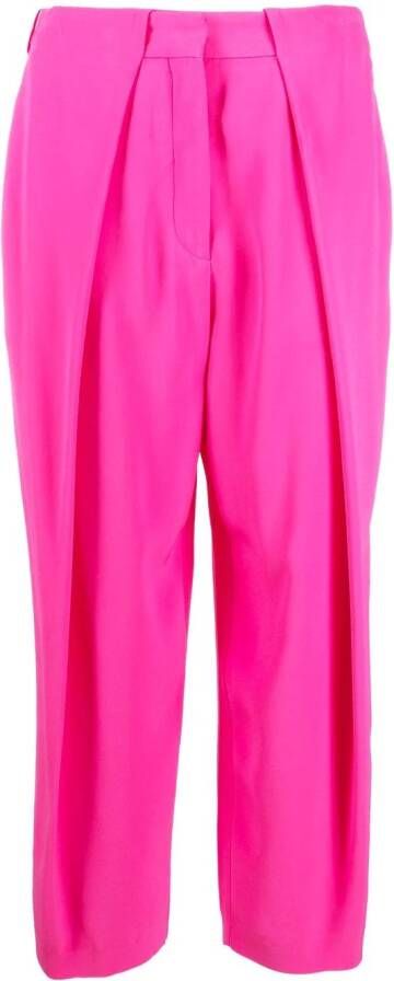 Balmain High waist plooibroek Roze