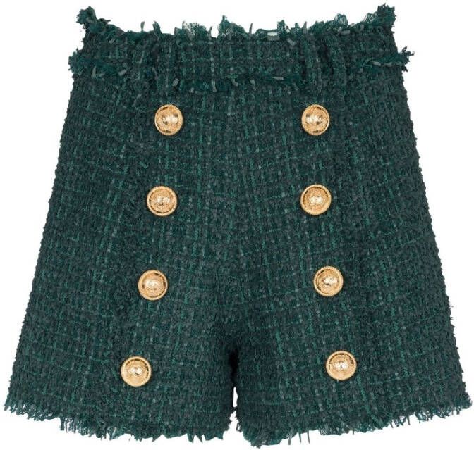 Balmain High waist shorts Groen