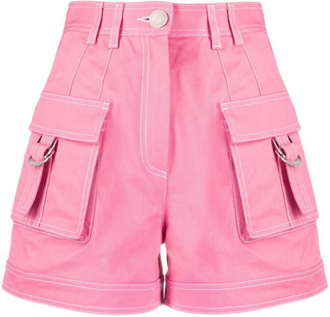 Balmain High waist shorts Roze