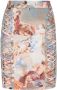 Balmain Hemels bedrukte canvas rok met veters Meerkleurig Dames - Thumbnail 1