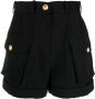 Balmain High waist shorts Zwart - Thumbnail 1