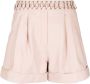 Balmain High waist shorts Roze - Thumbnail 1