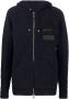 Balmain Hoodie met logopatch Blauw - Thumbnail 1
