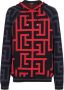 Balmain Hoodie met trekkoord Blauw - Thumbnail 1