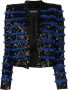 Balmain Jas met franjes Zwart - Thumbnail 1