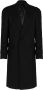 Balmain Lange wollen jas Black Heren - Thumbnail 1
