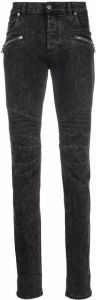 Balmain Jeans met geribbeld detail Zwart