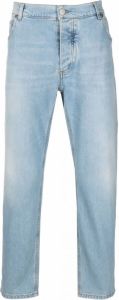 Balmain Jeans met logo-reliëf Blauw