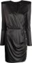 Balmain Jurk met gewatteerde schouders Zwart - Thumbnail 1