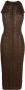 Balmain Jurk met monogram Bruin - Thumbnail 1