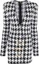 Balmain Jurk met pied-de-poule print Zwart - Thumbnail 1