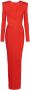 Balmain Robe bodycon en maille Rood Dames - Thumbnail 1