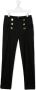 Balmain Kids Broek met decoratieve knopen Zwart - Thumbnail 1