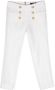 Balmain Kids Broek met reliëf-knoop Wit - Thumbnail 1