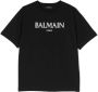 Balmain Kids T-shirt met logoprint Zwart - Thumbnail 1