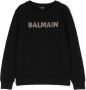 Balmain Kids Sweater met ronde hals Zwart - Thumbnail 1