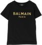 Balmain Kids T-shirt met geborduurd logo Zwart - Thumbnail 1