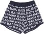 Balmain Kids Intarsia shorts Blauw - Thumbnail 1