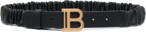 Balmain Kids Riem met logogesp Zwart