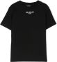 Balmain Kids T-shirt met geborduurd logo Zwart - Thumbnail 1